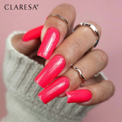 Claresa Lakier hybrydowy Funky disco 3 Coral twist -5g