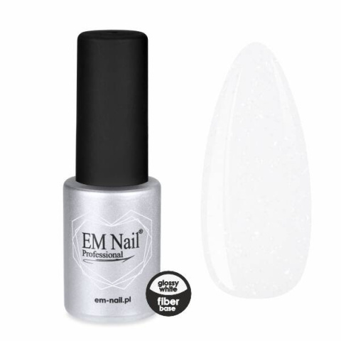 EM Nail Fiber Base Glossy White 6ml