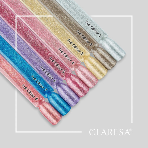 Claresa Lakier hybrydowy FULL GLITTER 1 -5g