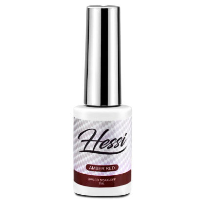 HESSI LAKIER HYBRYDOWY AMBER RED 7ML