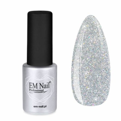 EM Nail Lakier Hybrydowy do paznokci Flashy Diamonds 9 Brokatowy 6ml