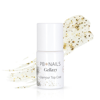 PB NAILS Top do hybryd i żeli Glamour Top Coat 10ml