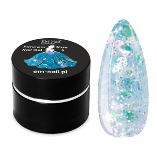 EM Nail Princess Blue Nail Gel Nr 5