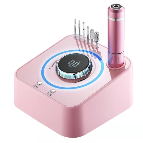 Profesjonalna Frezarka 80W do manicure, paznokci, pedicure, FX 1080, 40000 RPM, rose