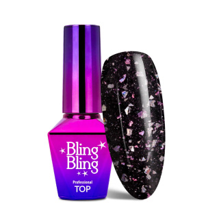 Top BlingBling MollyLac Wonderlust no wipe bez przemywania z drobinkami 10g