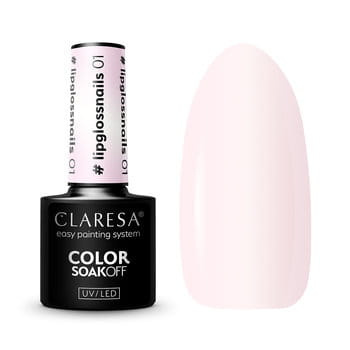 CLARESA Lakier hybrydowy #lipglossnails 01/5g