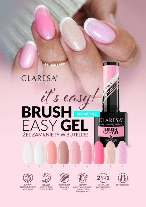 Claresa Brush Easy Gel 2 -5g