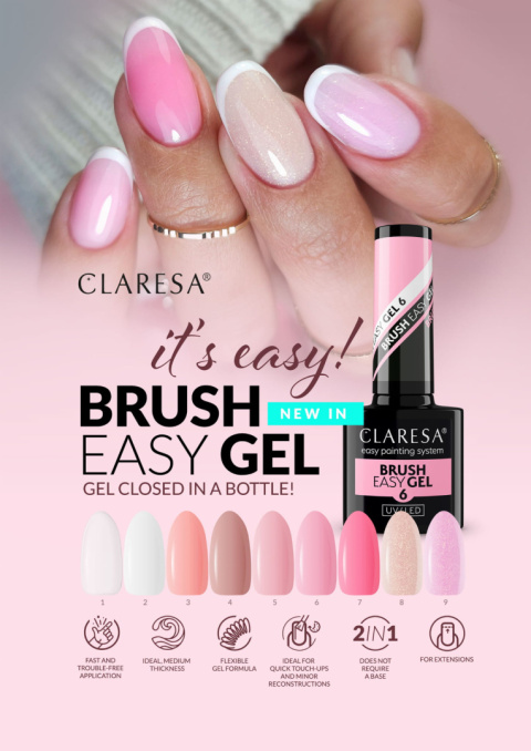 Claresa Brush Easy Gel 4 -5g