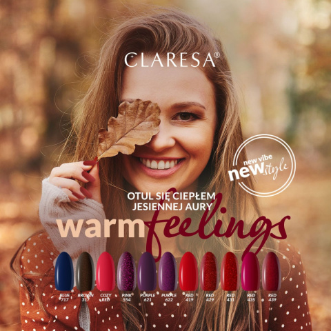 Claresa Lakier hybrydowy COZY RED -5g