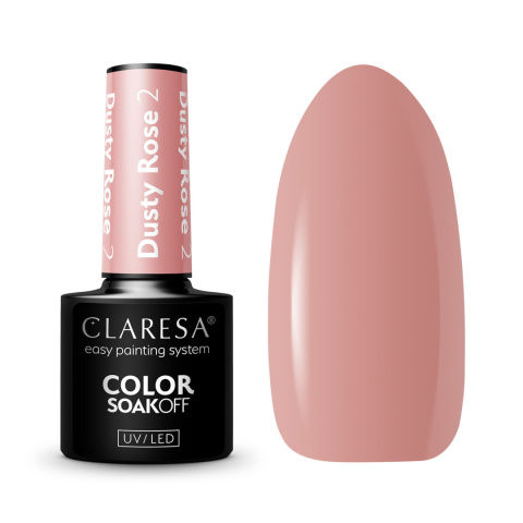 Claresa Lakier hybrydowy Dusty Rose 2 - 5g