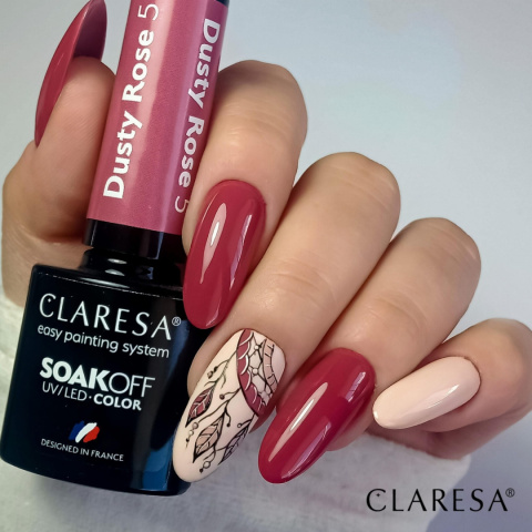 Claresa Lakier hybrydowy Dusty Rose 5 - 5g