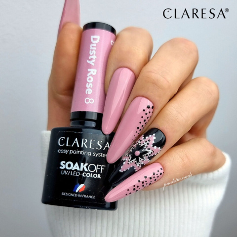 Claresa Lakier hybrydowy Dusty Rose 8 - 5g