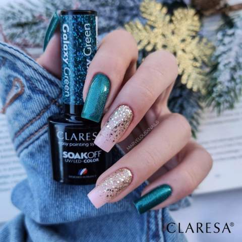 Claresa Lakier hybrydowy Galaxy Green 5g