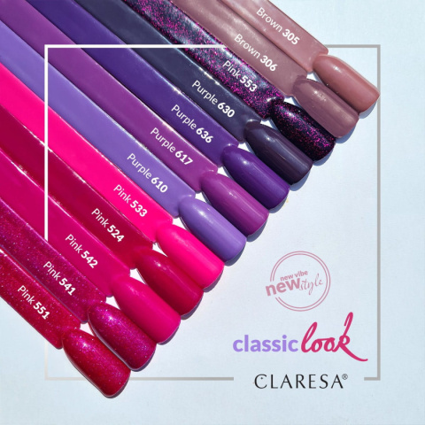 Claresa Lakier hybrydowy PURPLE 630 -5g