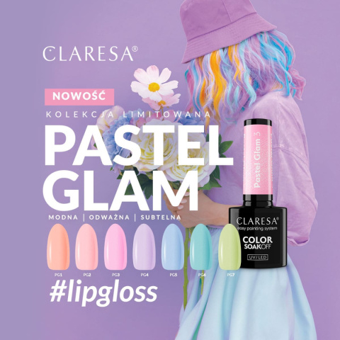 Claresa Lakier hybrydowy Pastel Glam 1 -5g