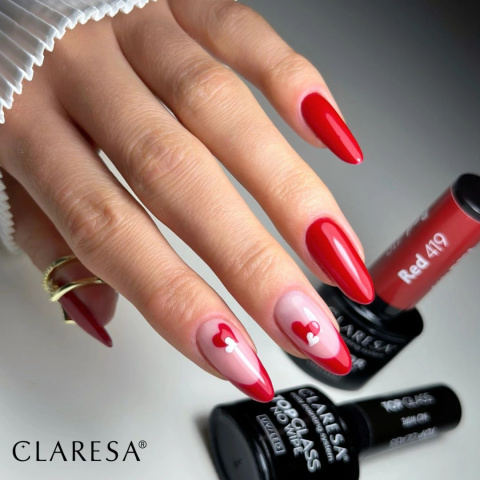 Claresa Lakier hybrydowy RED 419 -5g