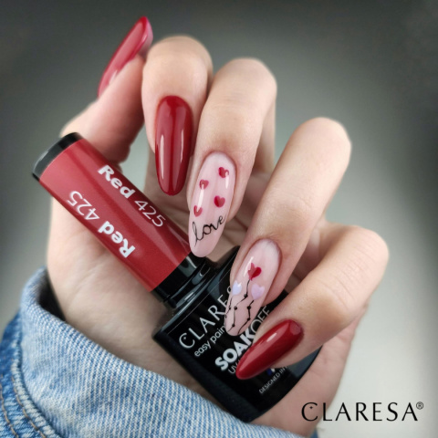 Claresa Lakier hybrydowy RED 425 -5g