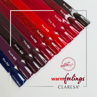 Claresa Lakier hybrydowy RED 439 -5g