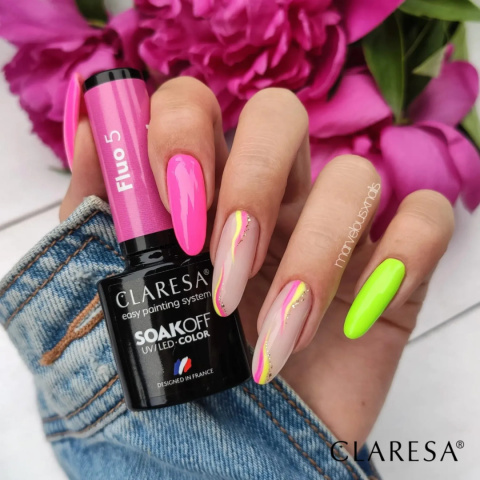 Claresa lakier hybrydowy FLUO 5 -5g