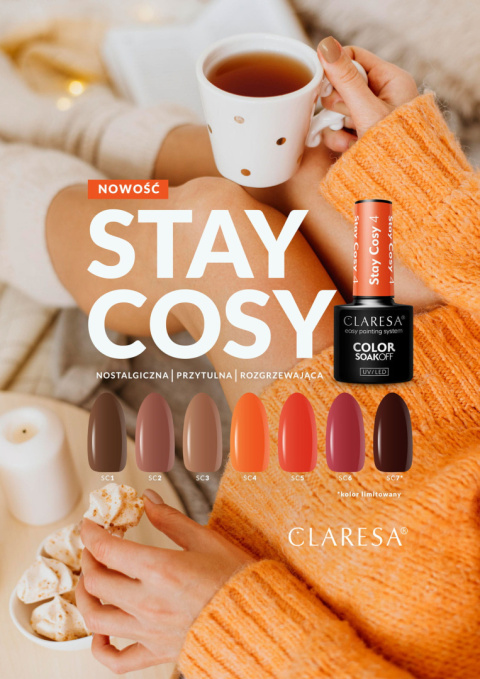 Claresa lakier hybrydowy Stay Cosy 3 -5g