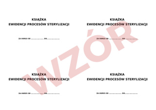 Naklejki - Książka Ewidencji Procesów Sterylizacji