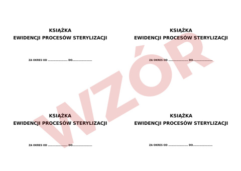 Naklejki - Książka Ewidencji Procesów Sterylizacji