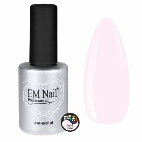 EM Nail Power Base Baza Modelująca Light Rose 15ml