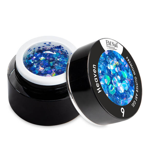 Premium Glitter Art Gel Heaven 9 EM Nail