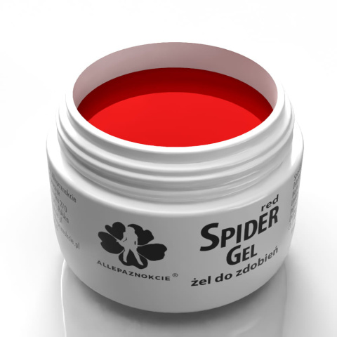 Żel do zdobień Spider Gel red 3 ml