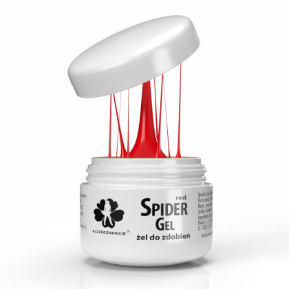 Żel do zdobień Spider Gel red 3 ml