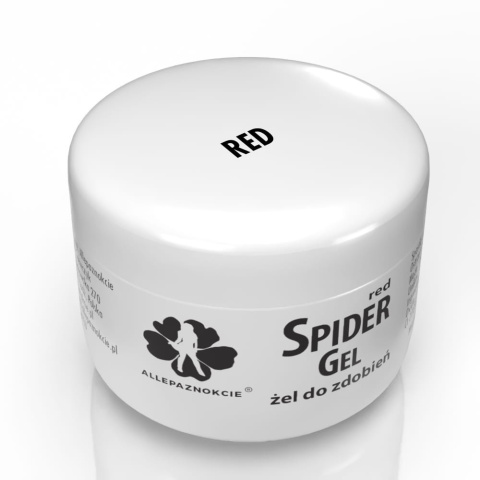 Żel do zdobień Spider Gel red 3 ml