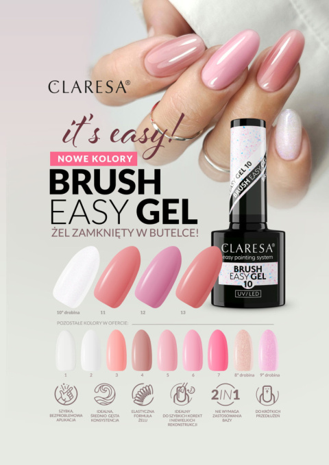 Claresa Brush Easy Gel 10 -5g