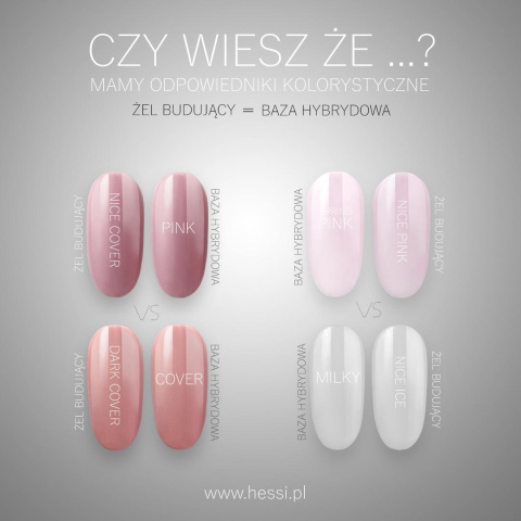 HESSI Żel budujący - NICE PINK 60 ml