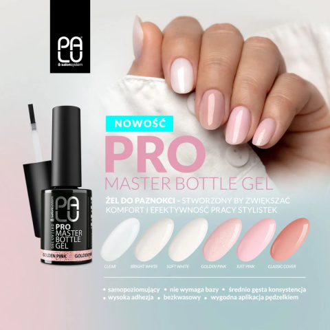 PALU Żel w butelce PRO MASTER BOTTLE GEL - GOLDEN PINK 11g