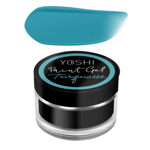 Yoshi Paint Gel Turquoise UV LED Turkusowy żel do zdobień paznokci 5ml