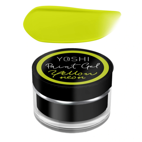 Yoshi Paint Gel Yellow Neon UV LED Żółty 5ml żel do zdobień paznokci