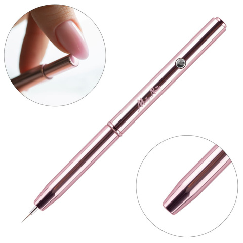 Pędzelek do zdobień automatyczny Liner mini Pro Art rose gold Molly Nails 5 mm Nr 5