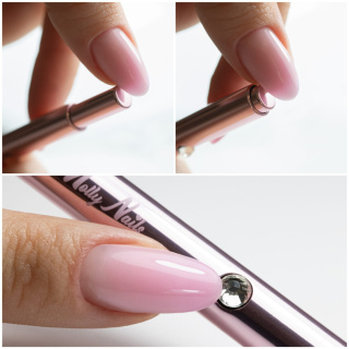 Pędzelek do zdobień automatyczny Liner mini Pro Art rose gold Molly Nails 5 mm Nr 5