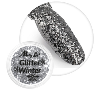 Pyłek do paznokci MollyLac Glitter Winter 1g Nr 1