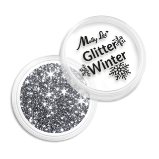 Pyłek do paznokci MollyLac Glitter Winter 1g Nr 1