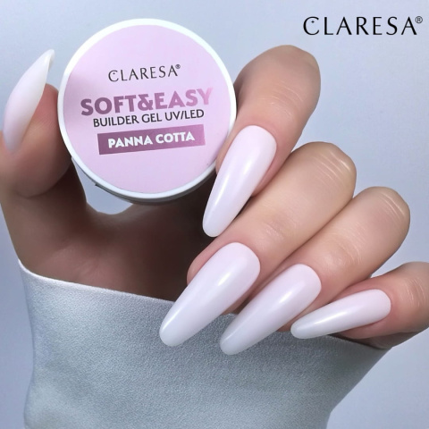 Claresa Żel budujący SOFT&EASY builder gel panna cotta 12g