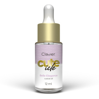 Clavier CUTE ICLE Belle Elegance Oliwka do skórek, paznokci z pipetką 12ml