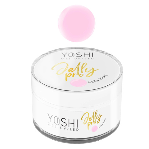 Yoshi Żel Budujący Jelly PRO Gel UV LED Milky Pinky15 ml