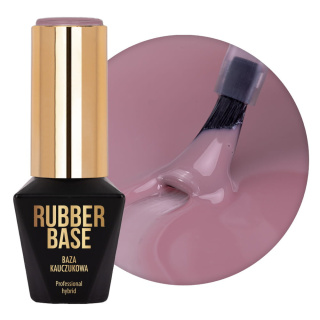 Baza Kauczukowa Hybrydowa MOLLYLAC 10g Rubber Base Dange Rose Różowa