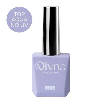 DIVNA Top AQUA No Wipe No UV Filters 13 ml - Top Coat Bez Lepkiej Warstwy