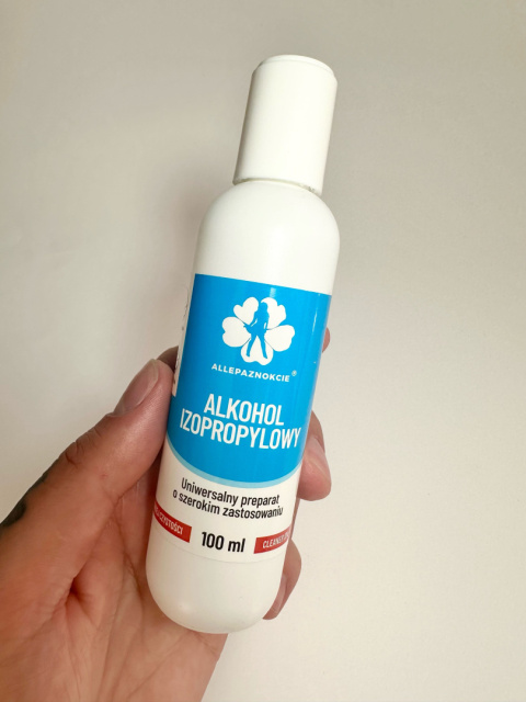 Alkohol izopropylowy Allepaznokcie 100 ml Alkohol izopropylowy Allepaznokcie 100 ml