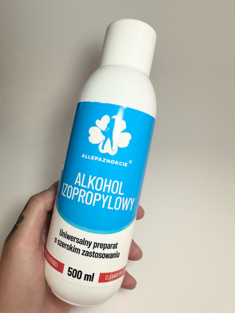 Alkohol izopropylowy Allepaznokcie 500 ml Alkohol izopropylowy Allepaznokcie 500 ml