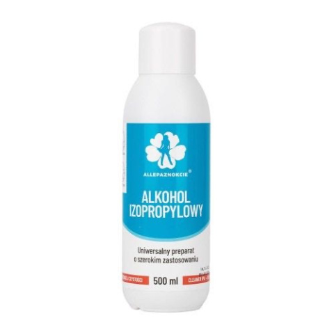 Alkohol izopropylowy Allepaznokcie 500 ml Alkohol izopropylowy Allepaznokcie 500 ml