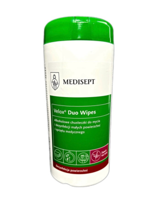 Chusteczki w pojemniku Velox Duo Wipes 100 szt.