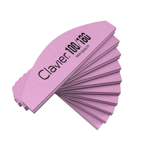 Clavier Mini Buffer do Paznokci Łódka 100/180 Róż 1szt – Matowienie, Manicure